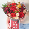 Joyful Christmas bouquet.