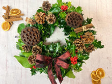 Load image into Gallery viewer, Fresh Christmas Door Wreath
