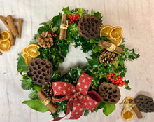 Load image into Gallery viewer, Fresh Christmas Door Wreath
